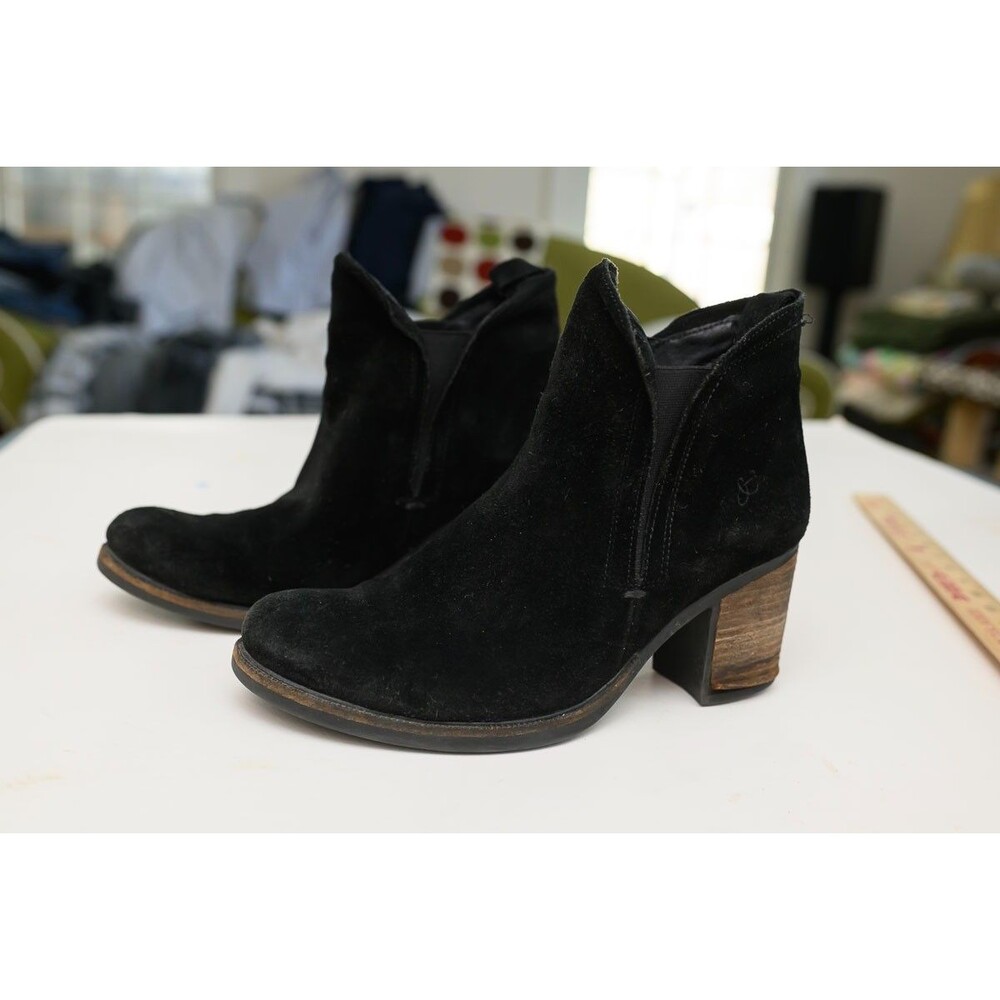 Bos and Co Belfield Booties Made in Portugal Black Suede Boot